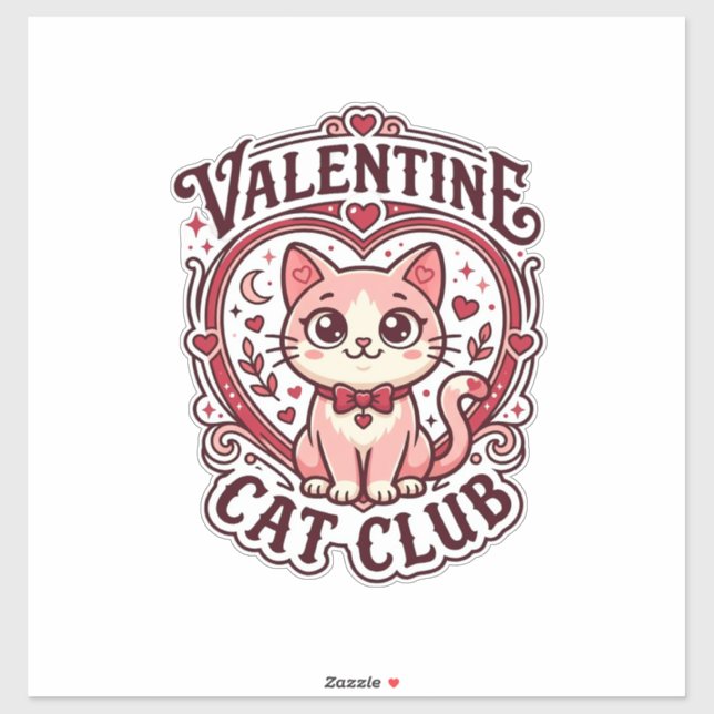 Valentine Cat Funny Cat Lover Design - Valentine C (Sheet)