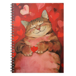 Valentine Cat Notebook