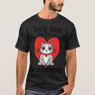 Valentine cat retro T-Shirt
