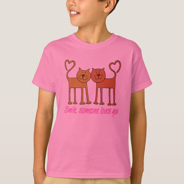 Valentine Cats In Love T-Shirt (Front)