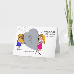 Valentine Caveman Holiday Card