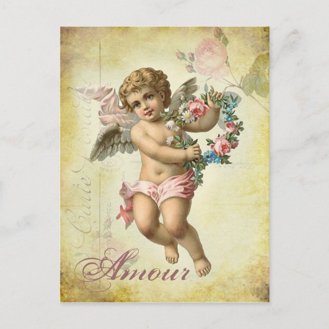 Valentine Cherub - Amour Holiday Postcard (Front)