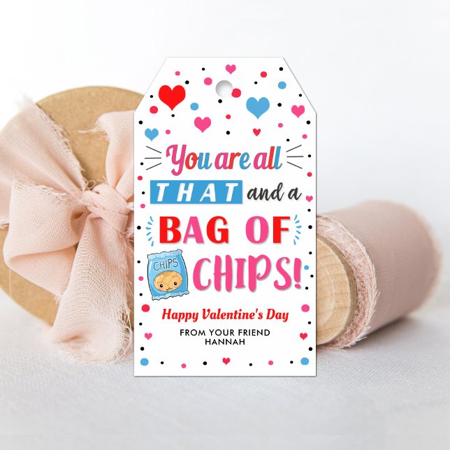 Valentine Chips Tags, Classroom Valentine's Tag (Creator Uploaded)