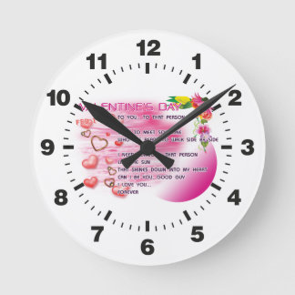 Valentine-Clock-ENG-1-12 Round Clock