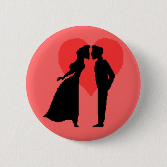 Valentine Couple Button (Front)