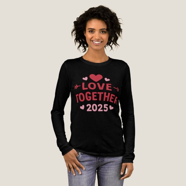 Valentine Couple Shirts 2025 | Love Together Match (Full Front)