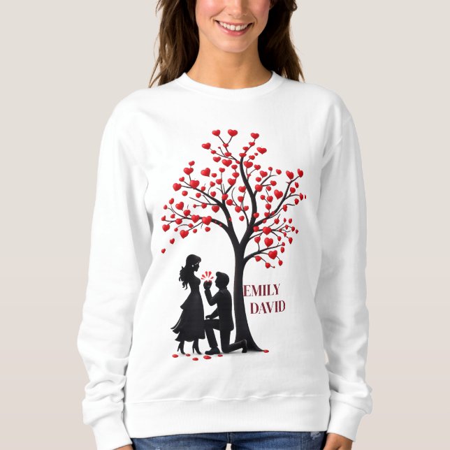 Valentine Cozy Love – Women’s Crewneck Sweatshirt (Front)