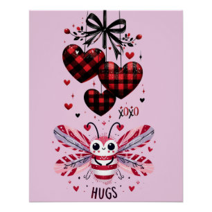 VALENTINE CUDDLE BUG HUGS POSTER