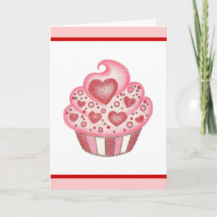 Valentine Cupcake Card