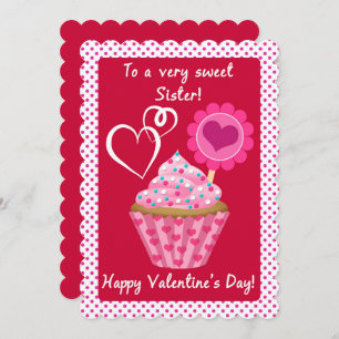Valentine Cupcake for Sweet Sister