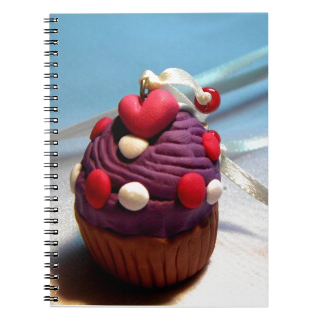 Valentine Cupcake Spiral Notebook (Front)