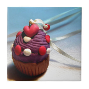 Valentine Cupcake Tile