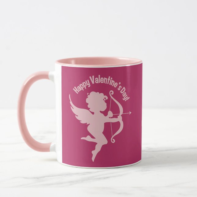 Valentine Cupid custom name mugs (Left)