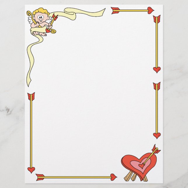 Valentine Cupid Letterhead (Front)