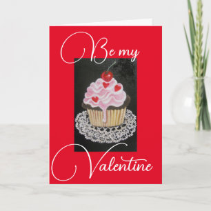 Valentine Cupkake, greeting Card
