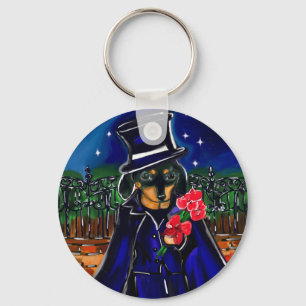 VALENTINE DACHSHUND KEY RING