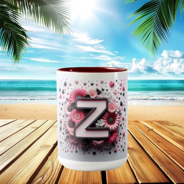 Valentine Day 3D A to Z Alphabet Coffee Mug (Creator Uploaded)