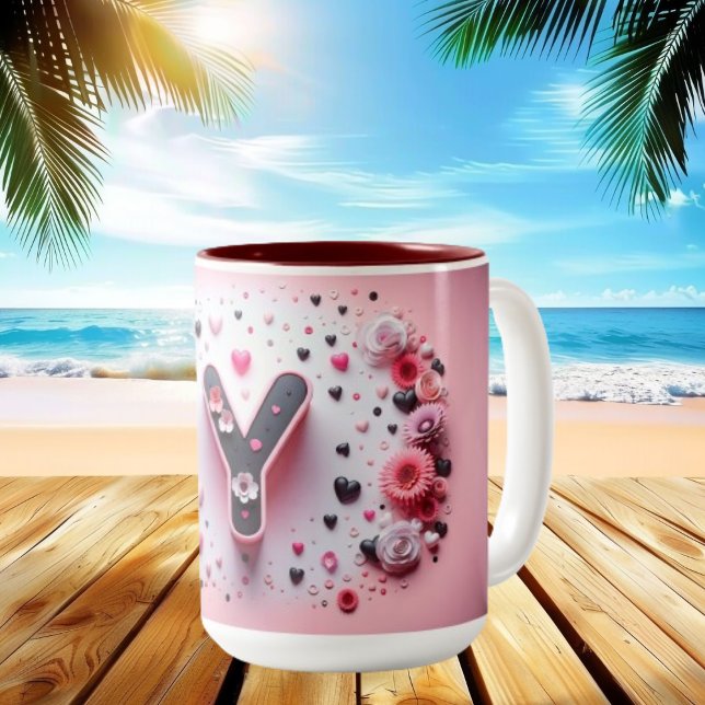 Valentine Day 3D A to Z Alphabet Coffee Mug (Creator Uploaded)