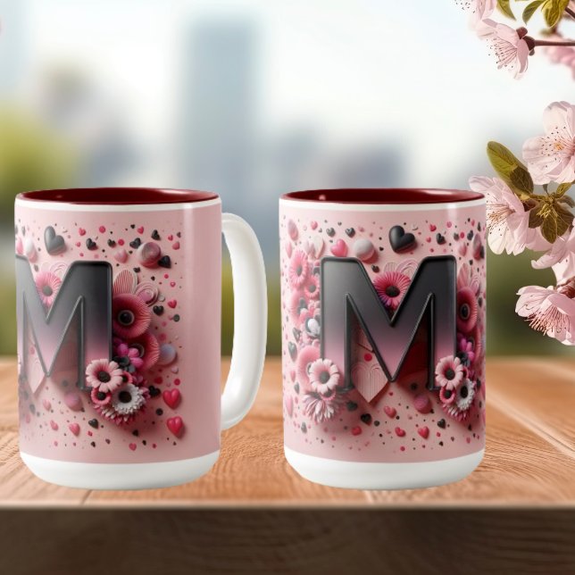 Valentine Day 3D A to Z Alphabet Coffee Mug (Creator Uploaded)