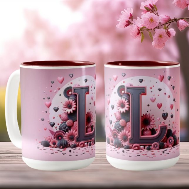 Valentine Day 3D A to Z Alphabet Coffee Mug (Creator Uploaded)