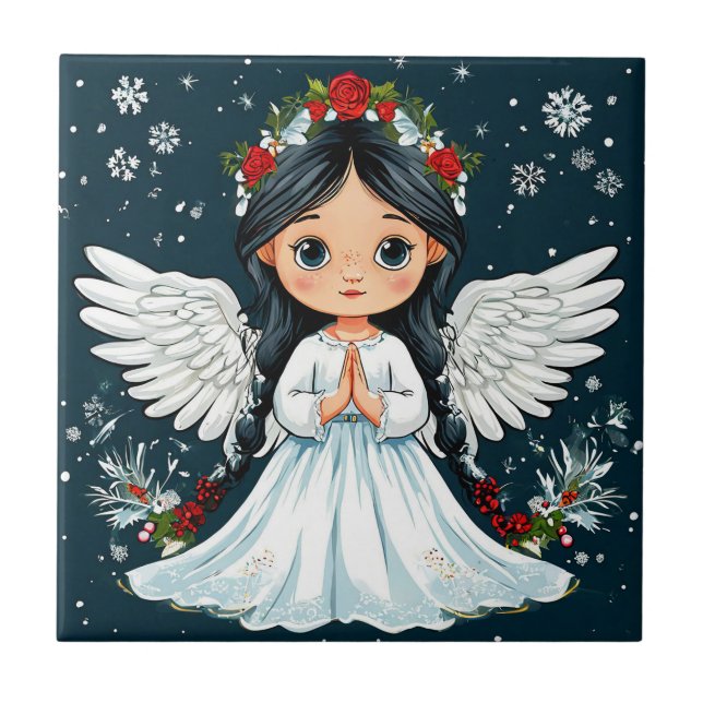 Valentine day angel tile (Front)