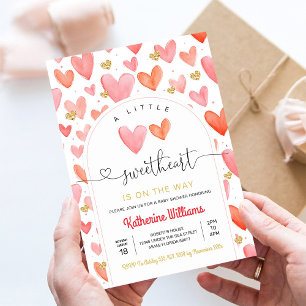 Valentine Day Baby Shower Invitation