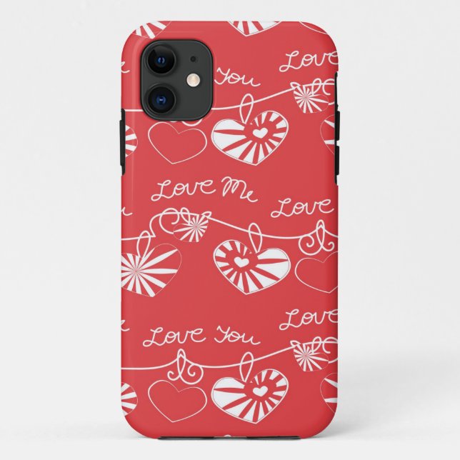 Valentine Day Background Case-Mate iPhone Case (Back)