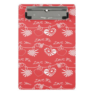 Valentine Day Background Mini Clipboard