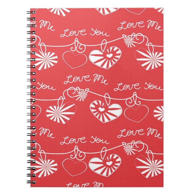 Valentine Day Background Notebook (Front)