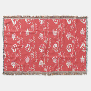 Valentine Day Background Throw Blanket