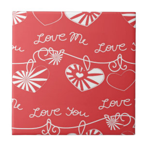 Valentine Day Background Tile