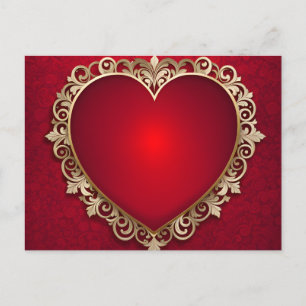 Valentine day design postcard