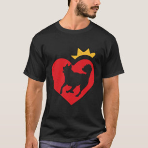 Valentine Day For Huskey Dog Heart Heart Mum F T-Shirt