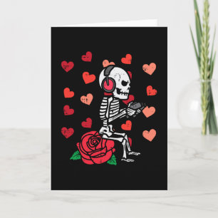 Valentine Day Gamer Skeleton Gaming Men Boys Kid Y Card