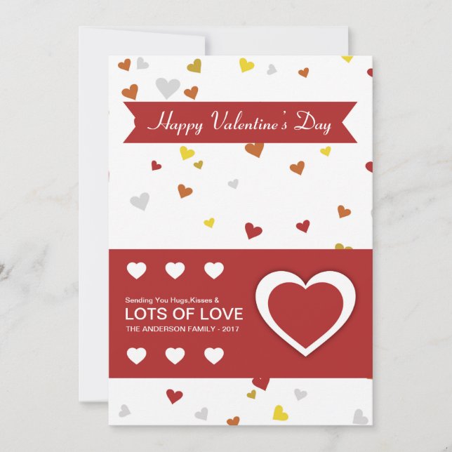 Valentine day greeting card (Front)
