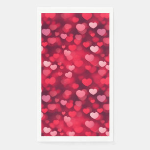 Valentine day hearts Background Napkin
