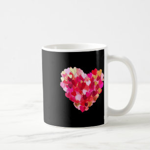 Valentine Day Hearts Brushstroke Oil Painting Hear Coffee Mug