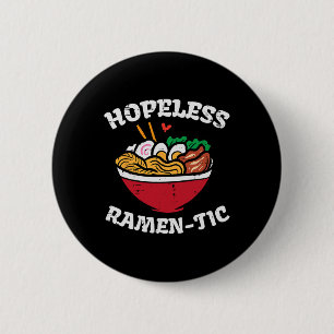 Valentine Day Hopeless Ramen Tic Japanese Food Men 6 Cm Round Badge
