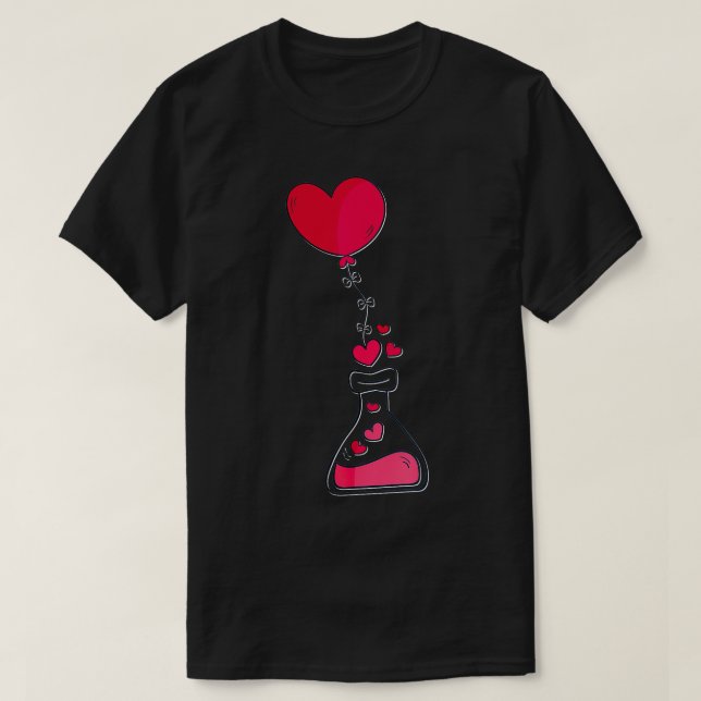 valentine day love heart red  best gift chemistry  T-Shirt (Design Front)