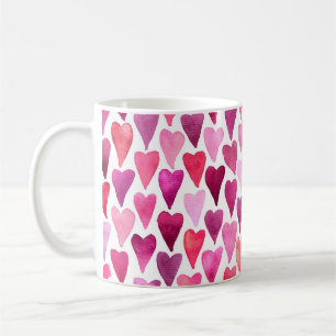 Valentine day seamless pattern coffee mug
