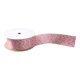 Valentine day themed satin ribbon