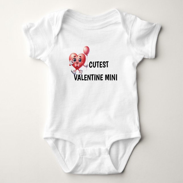 Valentine Day's Boy T-Shirt Baby Bodysuit (Front)