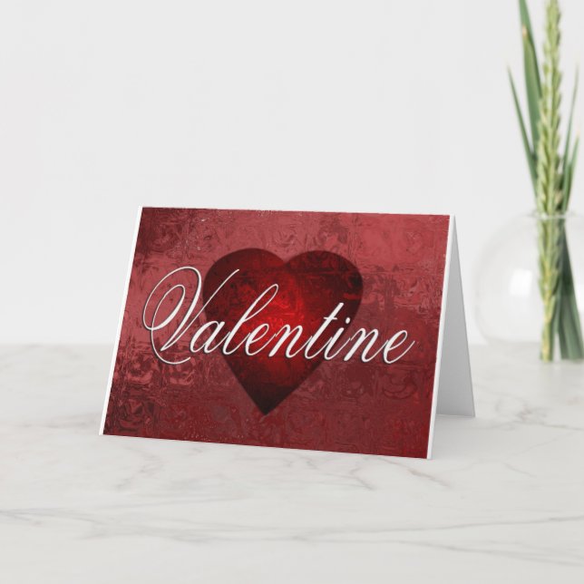 Valentine design holiday card (Front)