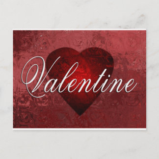 Valentine design holiday postcard