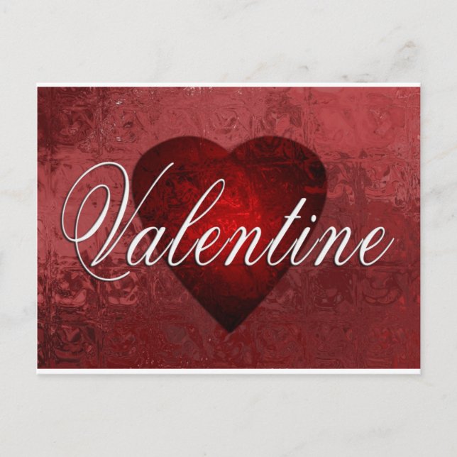 Valentine design holiday postcard (Front)