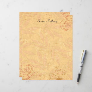Valentine Distressed Abstract Floral Stationary