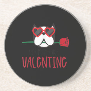 Valentine Dog Heart Love Valentines Day Love Coaster