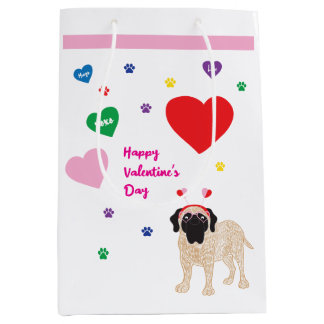 Valentine Dog Medium Gift Bag