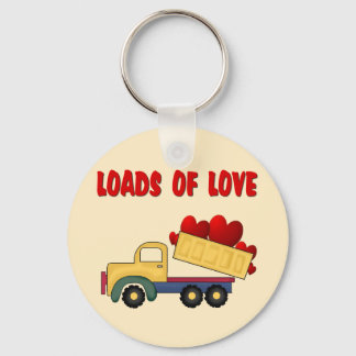 Valentine Dump truck with Loads of Love Key Ring