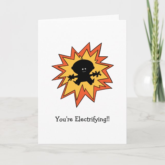 Valentine Electrifying Greeting Card (Front)
